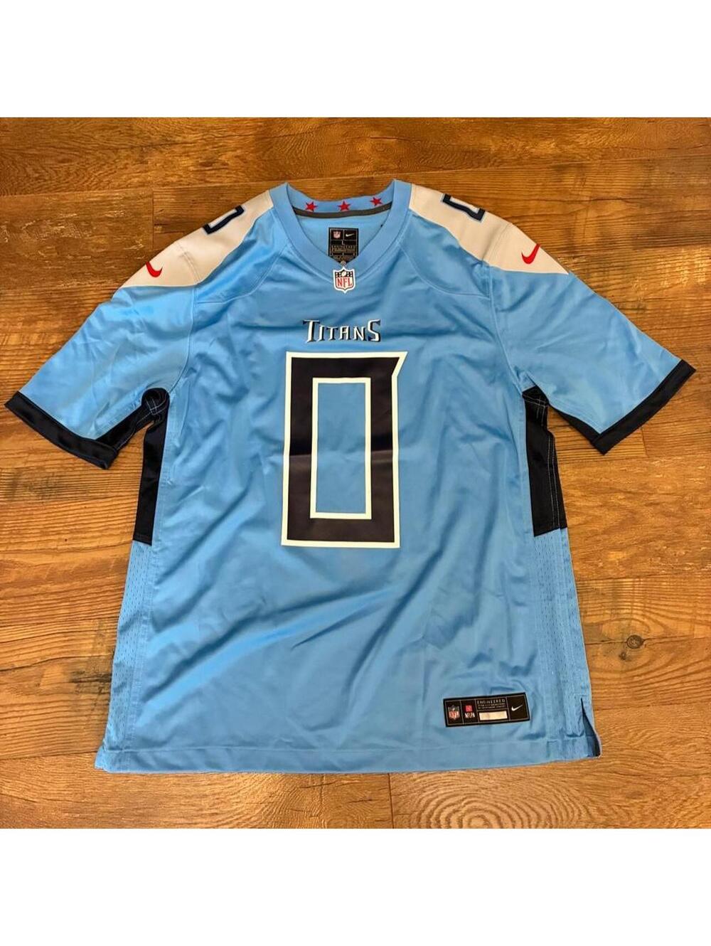 Nike Tennessee Titans Calvin Ridley 0 blue jersey